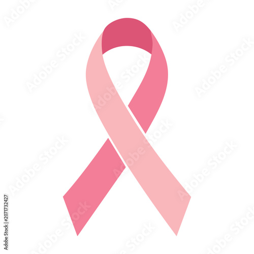 Pink ribbon for breast cancer awareness