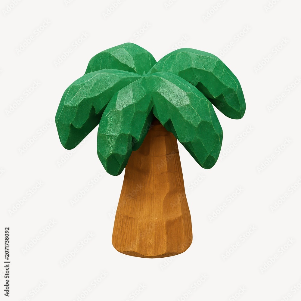 Obraz premium Tropical palm tree illustration