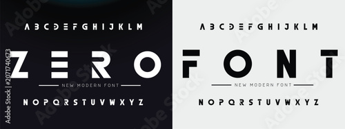 Obraz na plátně ZERO Sport modern creative alphabet fonts and number