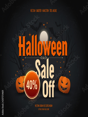Halloween Sale 40% Off Banner