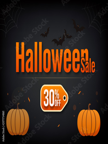 Halloween Sale 30% Off Banner