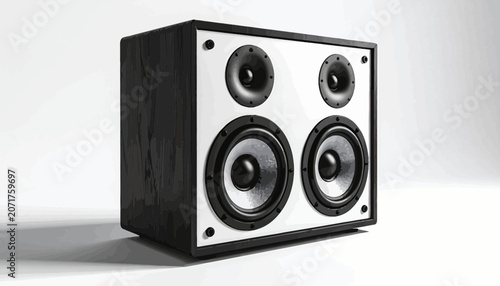 High Quality Speaker System Closeup View.