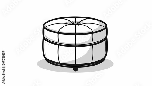 Wire mesh cylindrical object on stand.