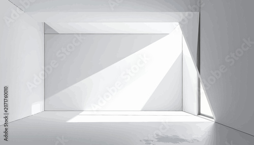 Interior Design Light Beam Through Window.