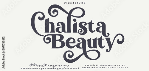 Canvastavla Chalista Beauty typography beauty fashion elegant minimalist serif italic fonts decorative wedding vintage retro logos