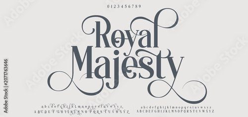 Fotografi Royal Majesty typography beauty fashion elegant minimalist serif italic fonts decorative wedding vintage retro logos
