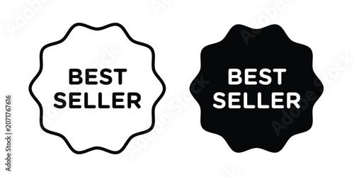 Foto Best seller icon for graphic design projects and web designs