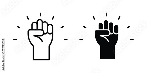 Bild auf Leinwand Will power icon for graphic design projects and web designs