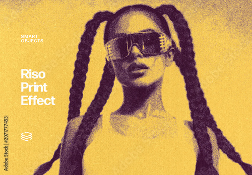 Riso Print Effect For Poster And Print Design