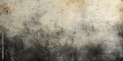 Slika na platnu Dark Grunge Background Texture with Aged Dirty Surface, Vintage Weathered Wall a