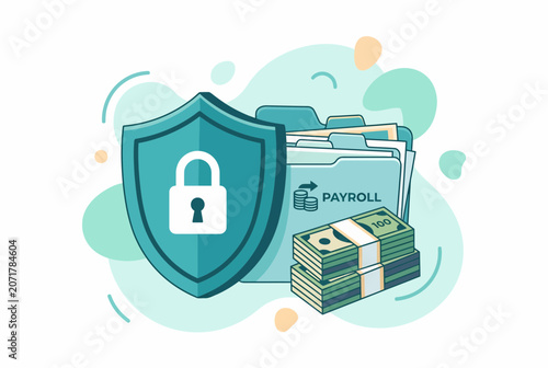 Payroll Security Shield Protecting Cash and Documents