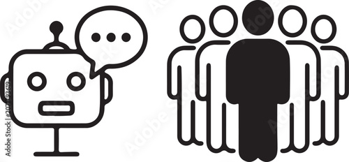  Business Teamwork, Communication and Workflow Automation Icon Set