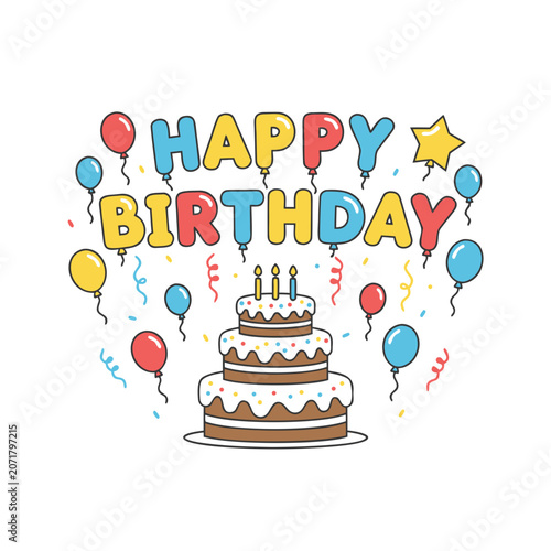 birthday cake with candles