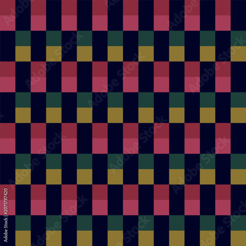 Geometric precision aesthetic, color block tessellation modern seamless vector patterns. Neutral retro colors. Repeatable design for fabric collection, wallpapers,