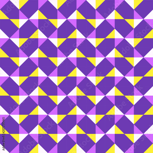 Geometric precision aesthetic, color block tessellation modern seamless vector patterns
