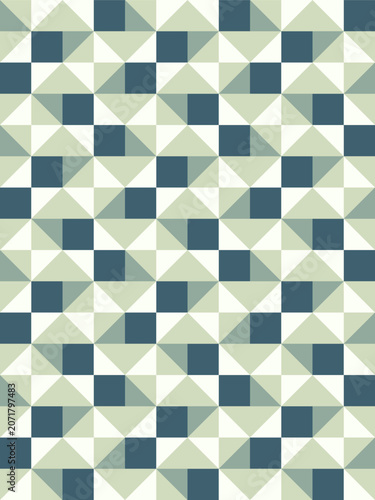 Geometric precision aesthetic, color block tessellation modern seamless vector patterns