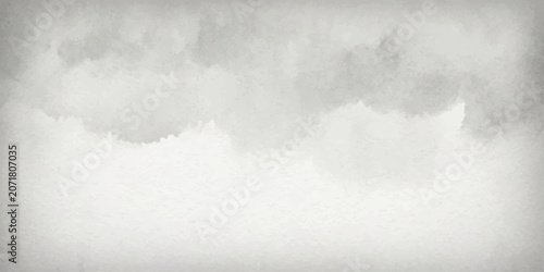 Fotografie Soft, ethereal watercolor clouds drift across a muted, textured background, evoking a sense of calm and quiet contemplation