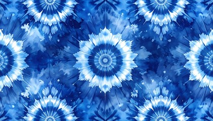 Blue Tie Dye Pattern.