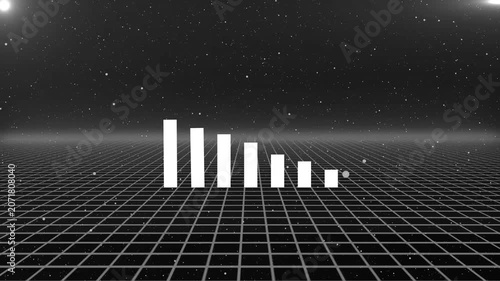 Business growth concept in graph chart showing marketing sales profit increasing to future target . Excellent financial status of corporate business rise Business growth concept in allusive.4k