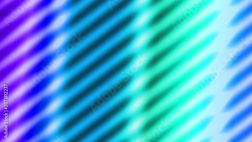 Vibrant diagonal stripes transition from purple to blue and green hues