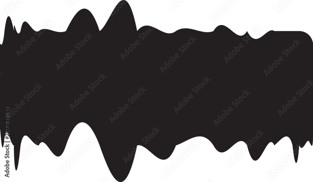 Fototapeta premium Illustration d'une coulure noire