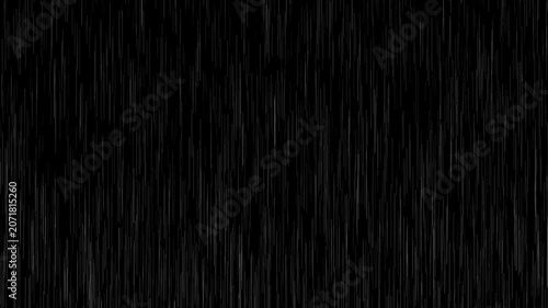 heavy rain looping over black background.Rainy Weather.Heavy rain and weather storm in raining season.Abstract vector background.seamlessly looped rain animation.