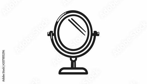 Vanity Mirror with Adjustable Stand.