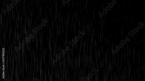 heavy rain looping over black background.Rainy Weather.Heavy rain and weather storm in raining season.Abstract vector background.seamlessly looped rain animation.