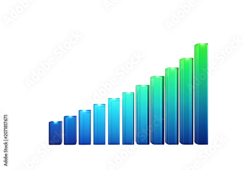 3d bar chart with green bars increasing in size.png