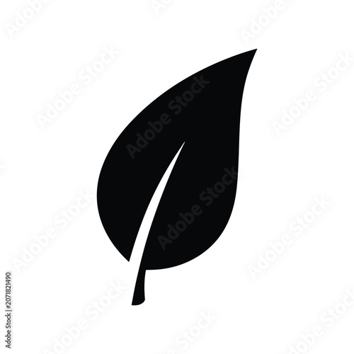 Leaf Symbol Nature Solid Silhouette Icon Design Collection
