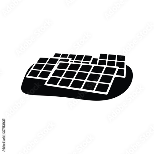 Solar Farm Renewable Energy Solid Silhouette Icon Collection