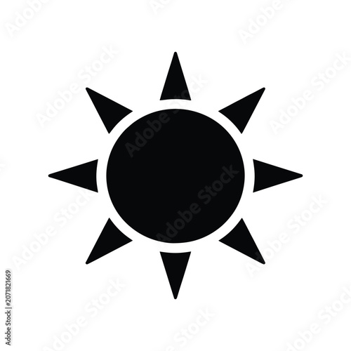 Sun Energy Renewable Power Solid Silhouette Icon Collection