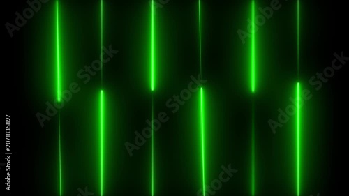 Straight neon lazer line color blue black background. Abstract glowing colour neon lines motion background. Neon lights blinking lines moving animation. colorful neon line moving on background