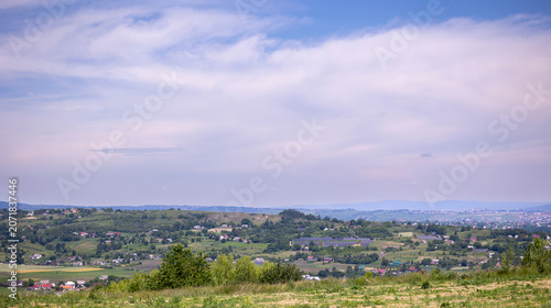 фотографія Velykyi Kuchuriv, Chernivtsi Oblast, Ukraine: panoramic view of rural landscape
