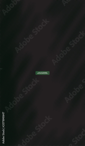 Abstract Black Halftone Gradient Background with Metallic Dot Texture Pattern