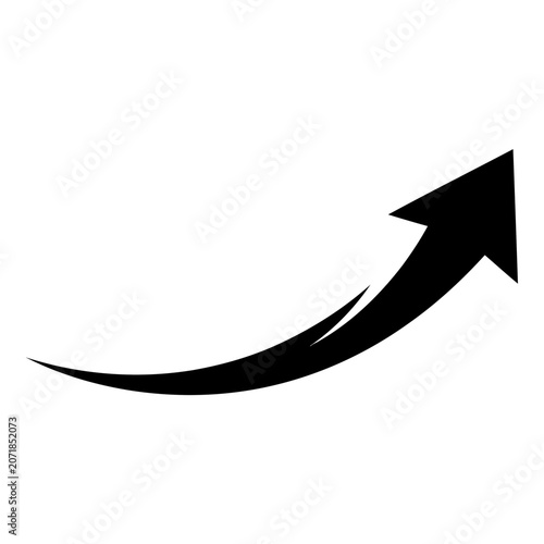 Athletic Swoosh Arrow Tail Decorative Directional Speed Icon