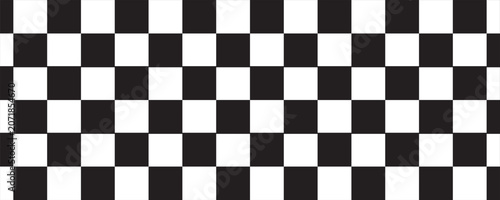 Black and white checkered pattern, Checkerboard seamless pattern