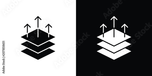 Bild auf Leinwand Breathable icon. Flat filled symbols bundle