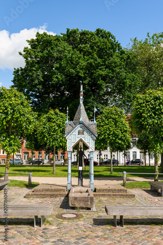 Historisches Friedrichstadt (Nordfriesland), Schleswig-Holstein. Stadtszenerie