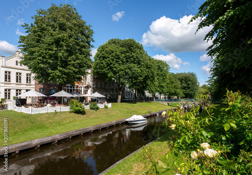 Historisches Friedrichstadt (Nordfriesland), Schleswig-Holstein. Stadtszenerie