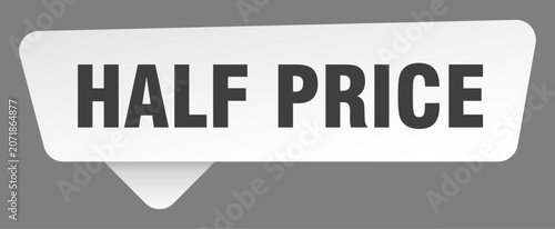 Schilderij op canvas half price sign