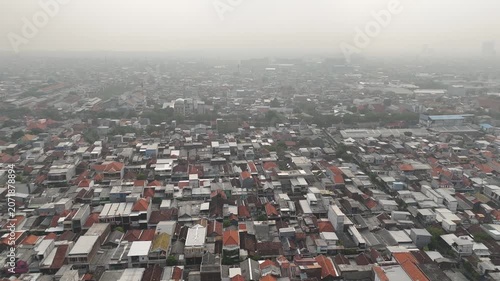 Drone Footage of Urban Density and Housing in Surabaya, Indonesia