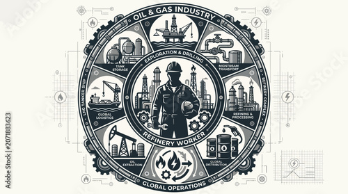 Man in oil and gas industry.
