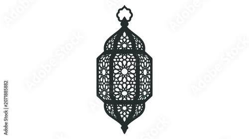 Ornate Moroccan Lantern Decorative Metal Hanging Light Fixture.
