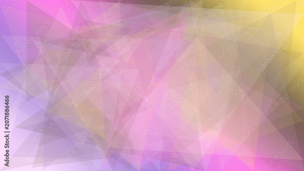 Obraz premium A serene low-poly abstract background with flowing facets in pastel pink and lavender, ideal for modern branding, app UI backdrops, and calming promotional designs.