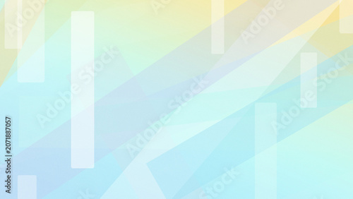 Obraz na plátně Abstract pastel geometric background with airy gradients and soft light, creating a calm, modern feel for web headers, presentations, and design templates