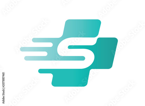 Dynamic S Logo for Modern Medical Solutions