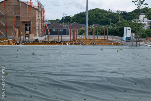 一戸建て住宅用地の土地の養生