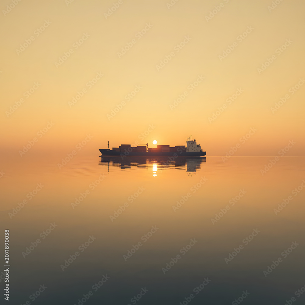 Fototapeta premium ship in the sea