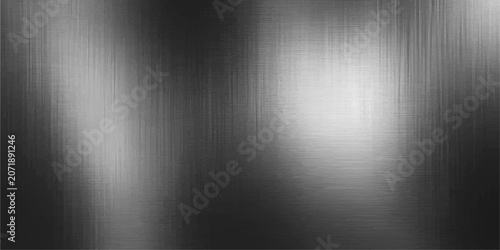 Tableau sur toile brushed metal texture background, representing strength and modernity with its polished and reflective surface, perfect for industrial and technological themes